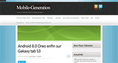 Desktop Screenshot of fr.mobile-generation.net