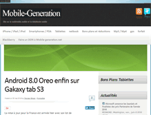 Tablet Screenshot of fr.mobile-generation.net